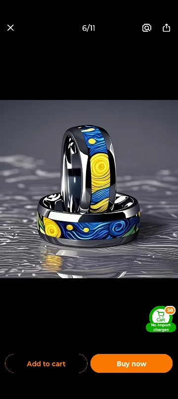 12pcs/set Fashion Rings Bohemian style image indicator(2)