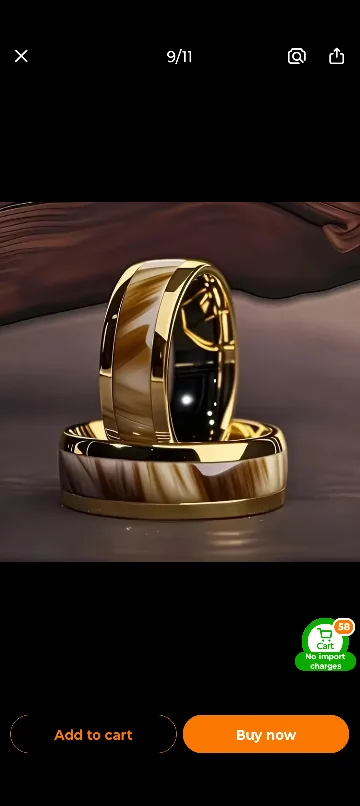 12pcs/set Fashion Rings Bohemian style image indicator(8)