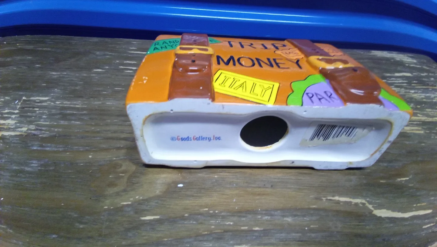 Ceramic Suitcase Trip Money Bank image indicator(4)
