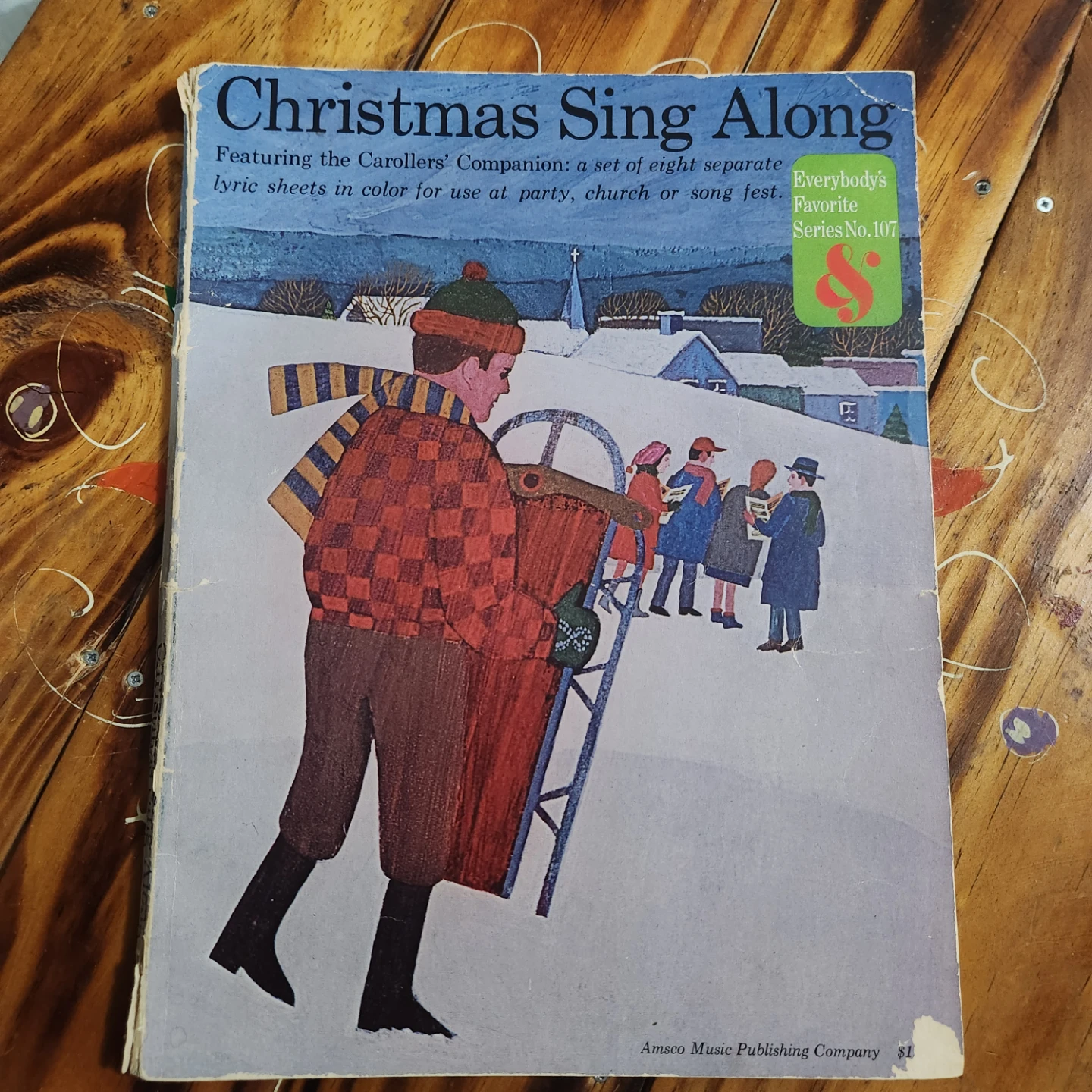 Vintage Christmas Sing Along Book with music and lyrics