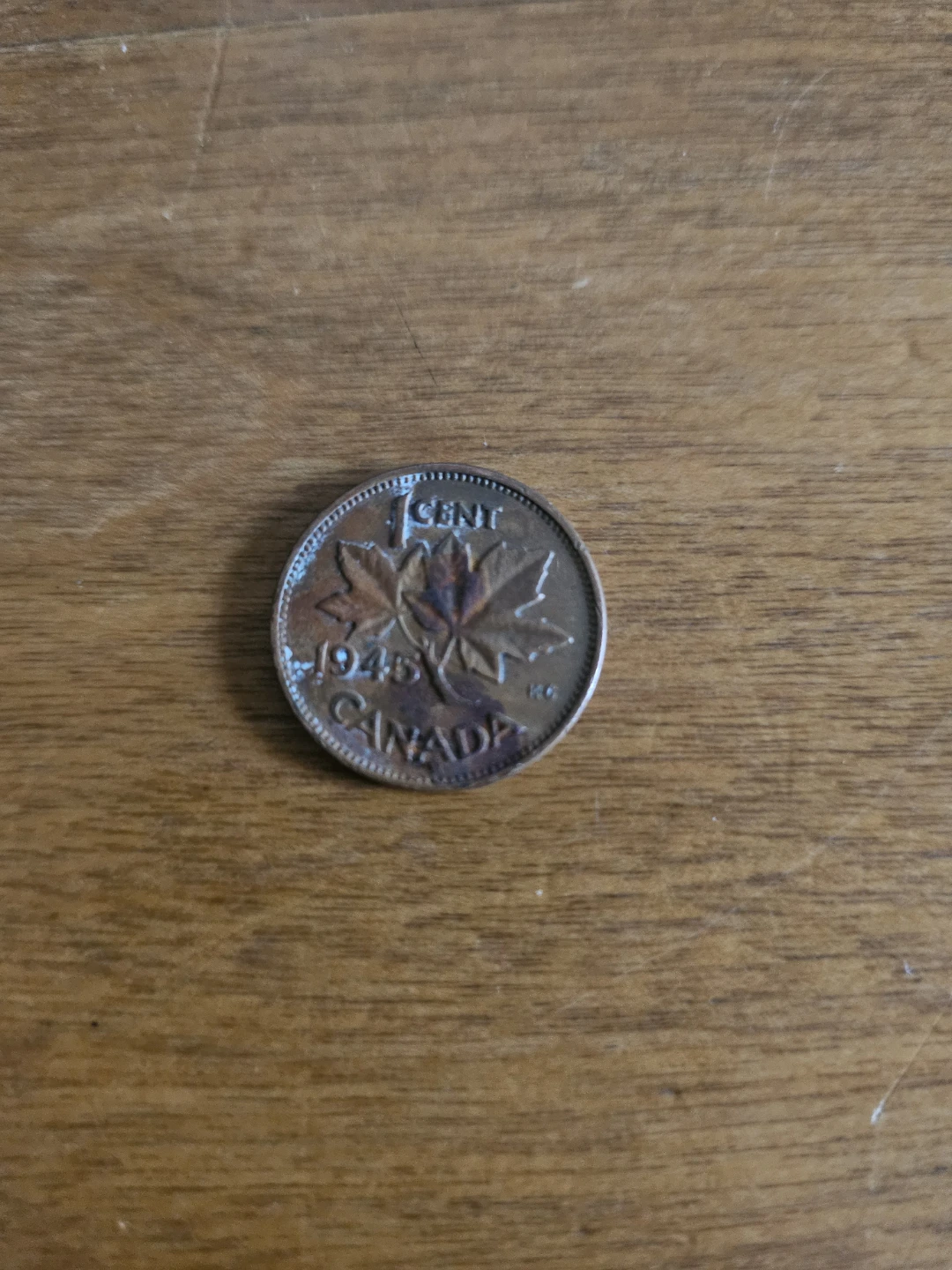 1945 Canadian Cent - photo 2