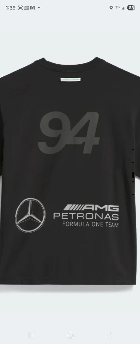 Adidas Mercedes Bad Bunny AMG Formula One Team T-Shirt - photo 4