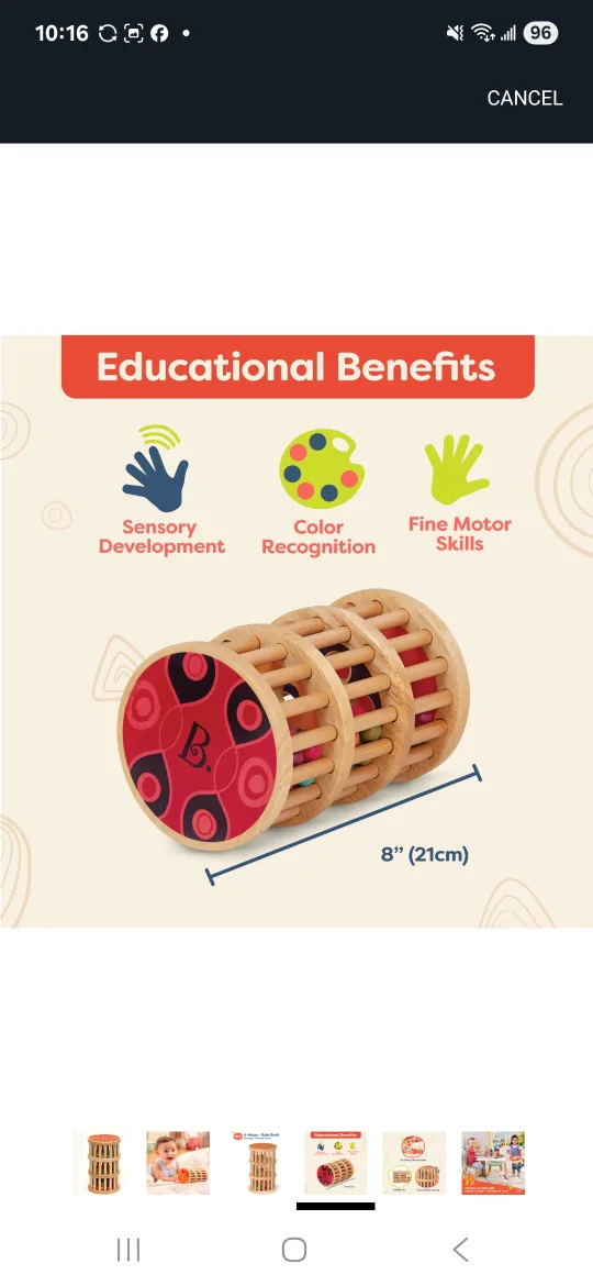 B. Toys A-Maze Rain Rush Wooden Rolling Tower Toy image indicator(3)