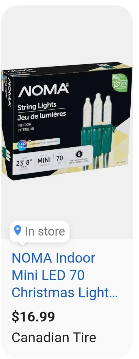 2 sets of Noma String Lights- New in box image indicator(2)