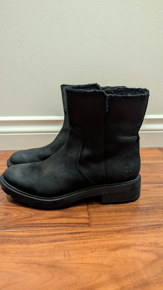 Timberland Black Ankle Boots, Women's US 9