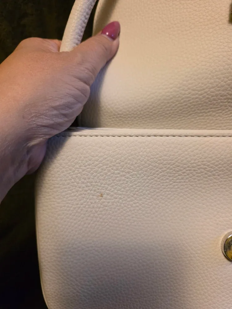 HUGO Cream Leather Handbag/ Shoulder Bag image indicator(7)