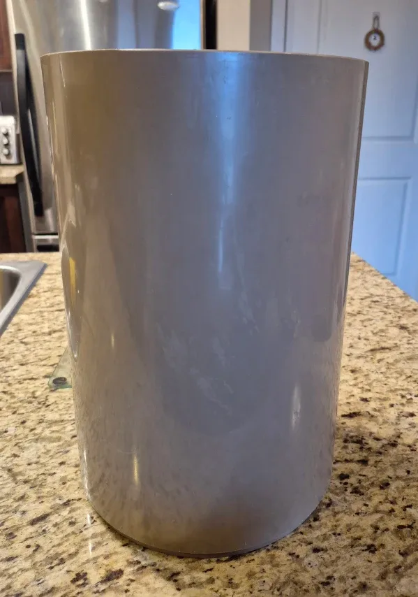Grey Plastic Trash Can