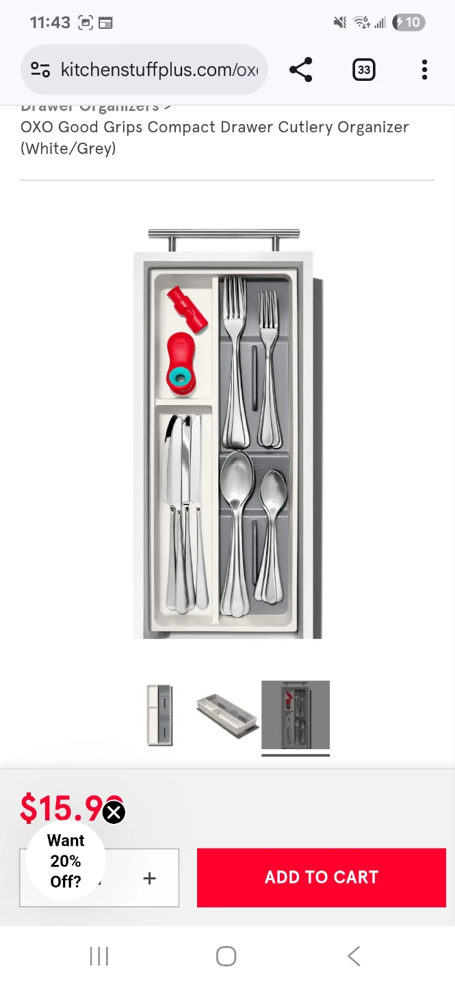 OXO Good Grips Compact Drawer Organizer