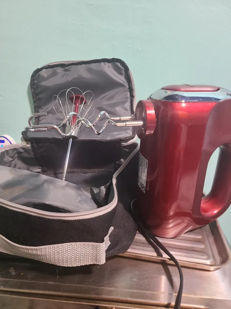 Oster Red Hand Mixer with Attachments image indicator(4)