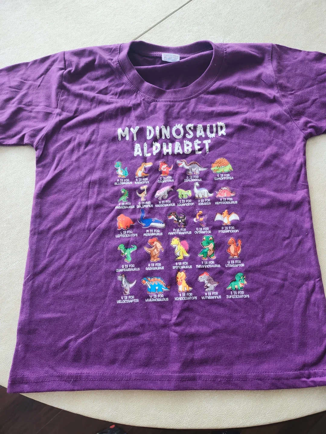 Purple Dinosaur Alphabet T-Shirt - Size 16 thumbnail