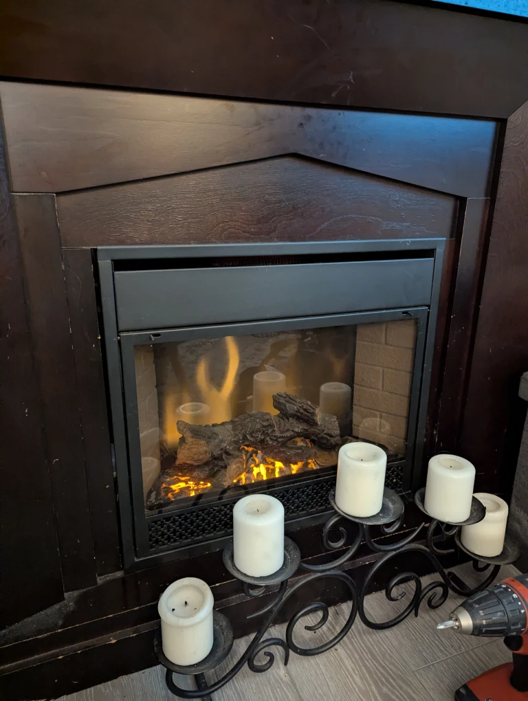 Electric Fireplace with Insert
