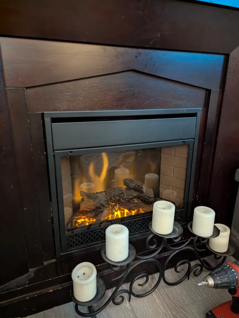 Electric Fireplace with Insert