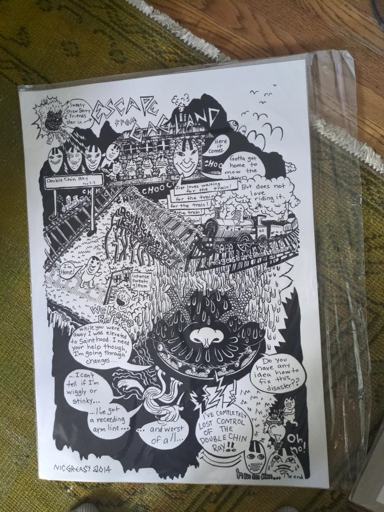 Silk Screen Printed Comics Poster