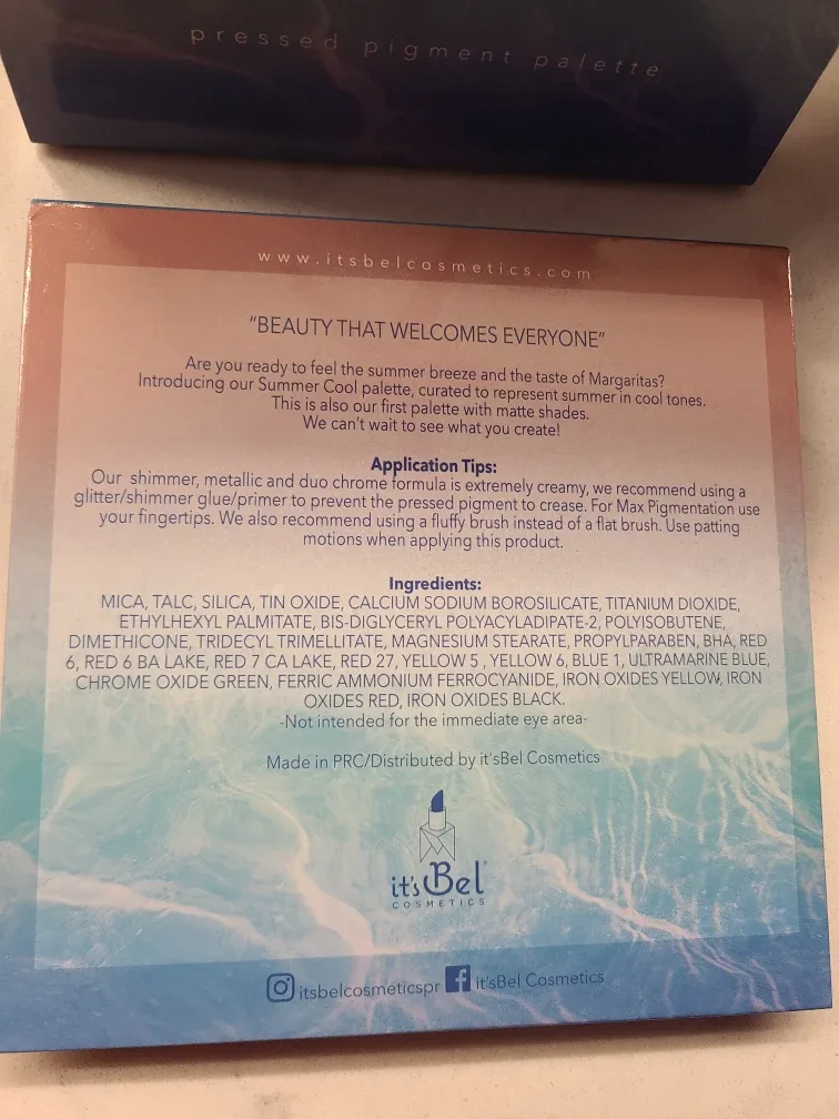 It's Bel Cosmetics Cool Summer Pressed Pigment Palette image indicator(5)