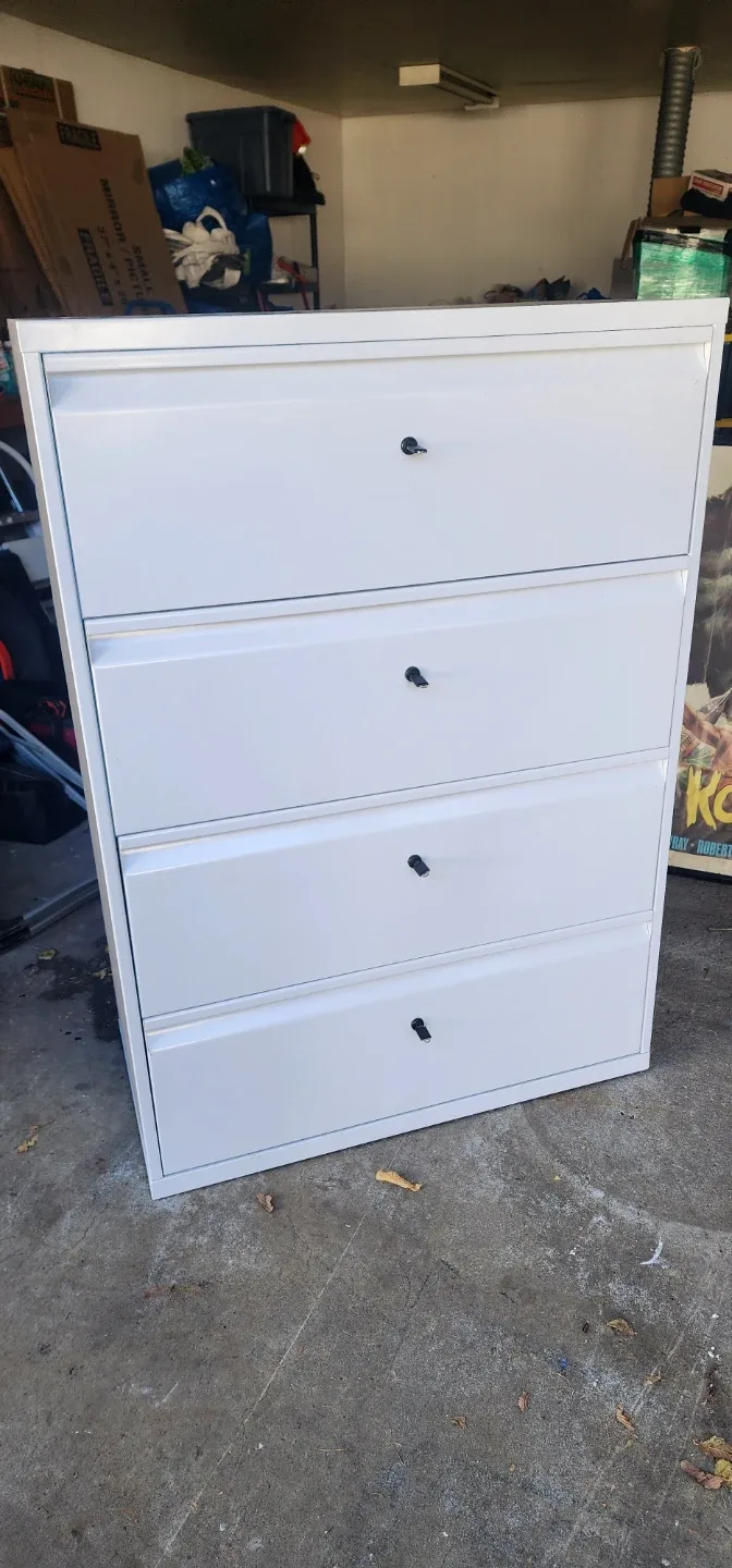 White 4-Drawer Cabinet - 51" x 36" x 18" thumbnail
