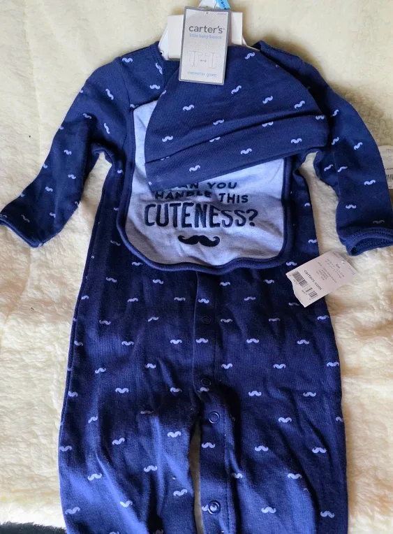 4 piece baby boy outfit 6mnths
