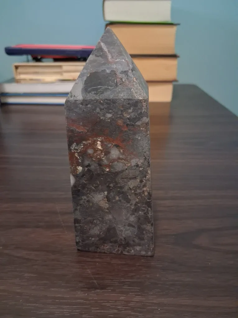 Red Sphalerite, Garnet, and Calcite Tower. image indicator(5)