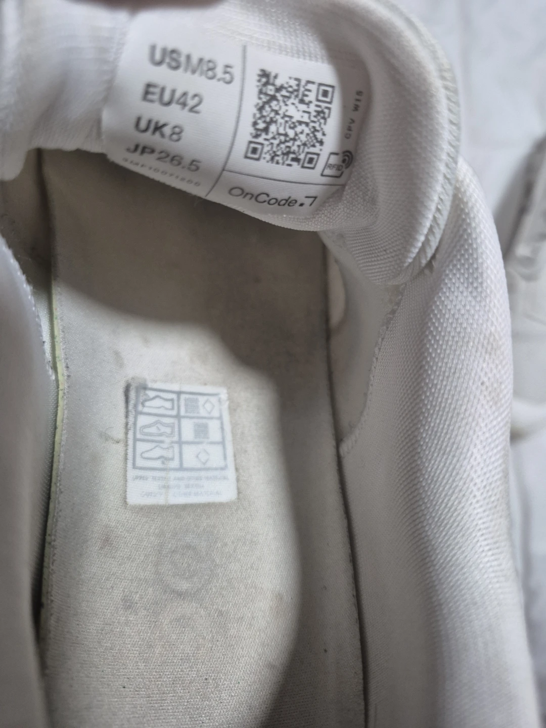 On Cloud White Running Shoes - US Men's 8.5 - photo 2