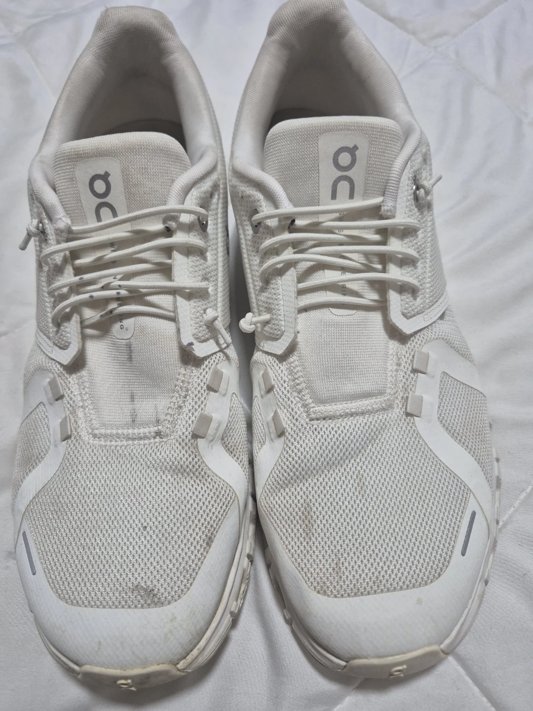 On Cloud White Running Shoes - US Men's 8.5 - photo 3