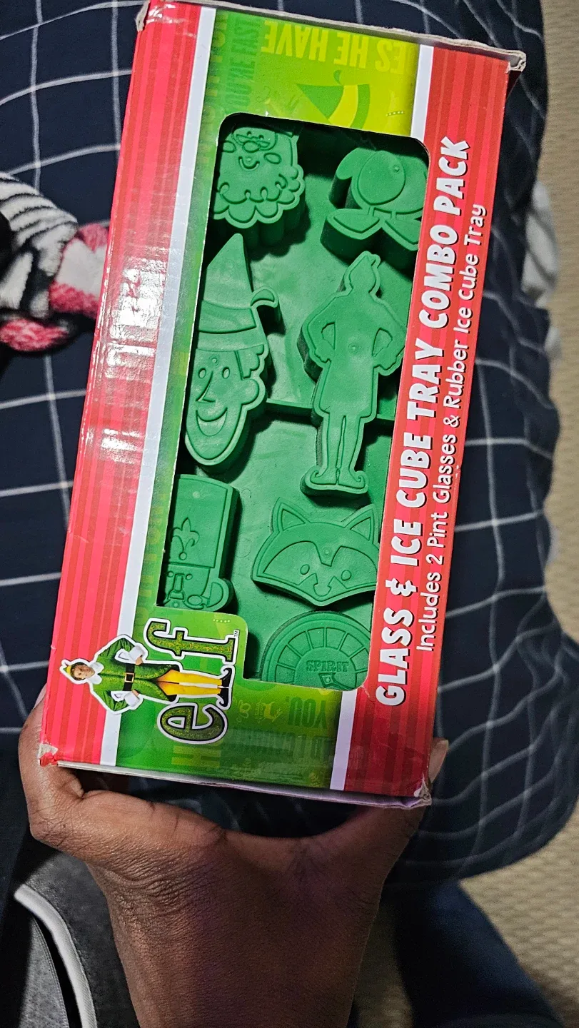 Elf Glass & Ice Cube Tray Combo Pack - New! image indicator(2)