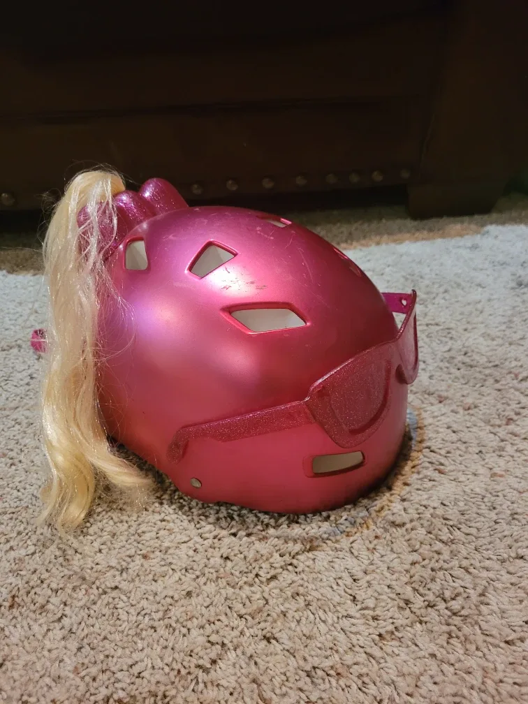 Pink Barbie Bike Helmet