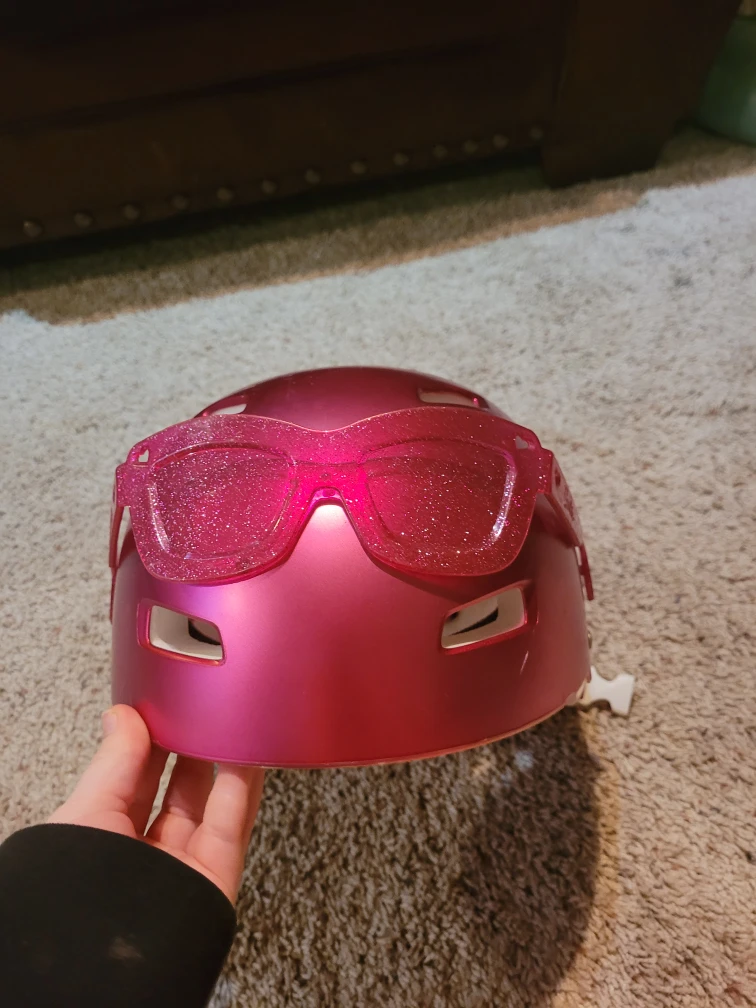 Pink Barbie Bike Helmet - photo 2