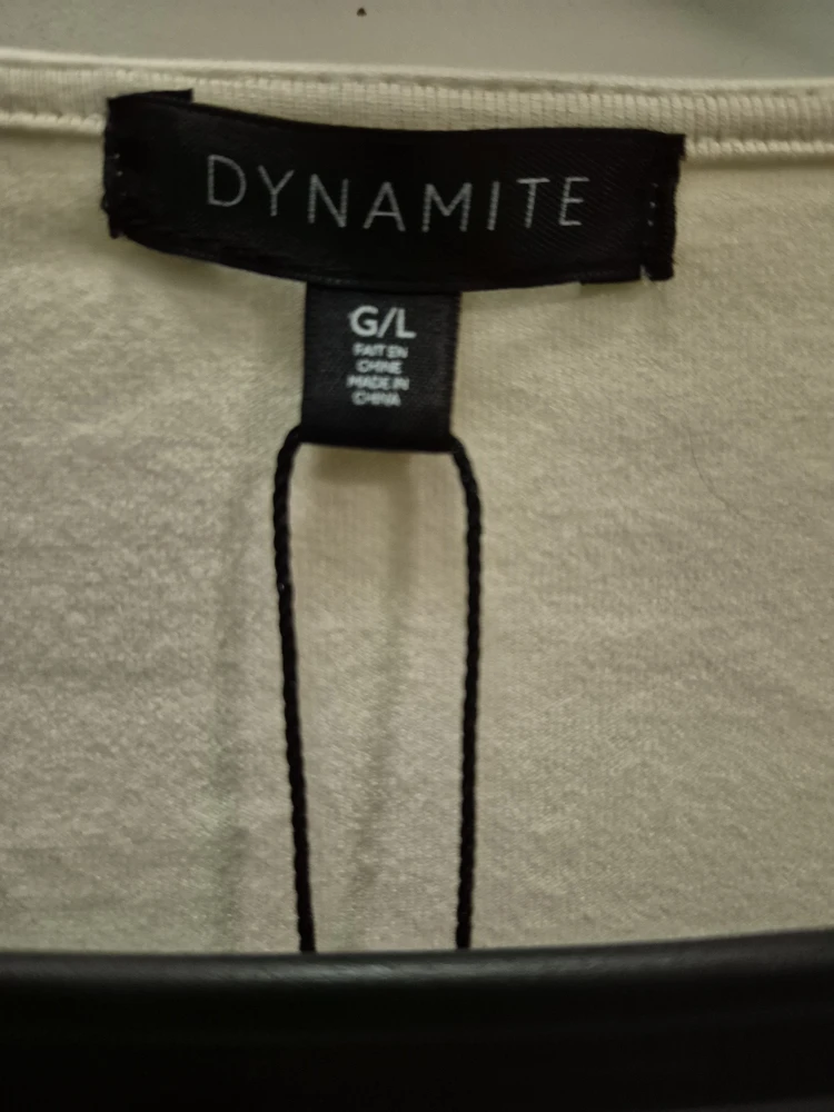 Dynamite LS Micro Crop Top - Birch - Size L - New - photo 4