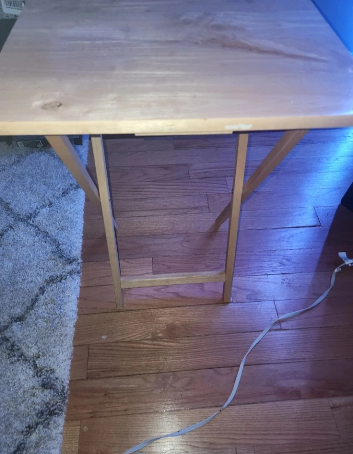 Folding Wooden Dinner Tray Table - photo 3