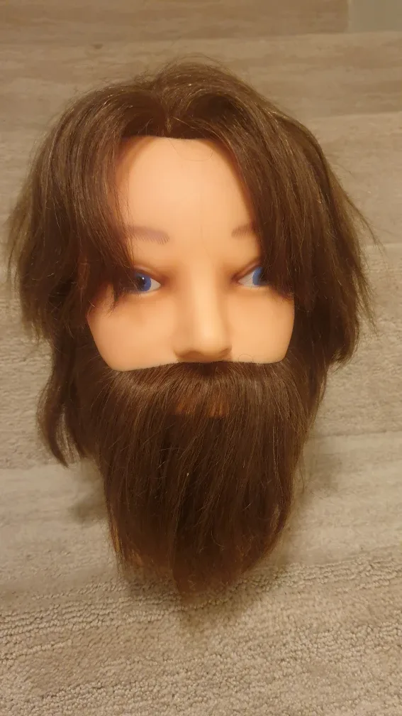 Mannequin Head with Brown Hair