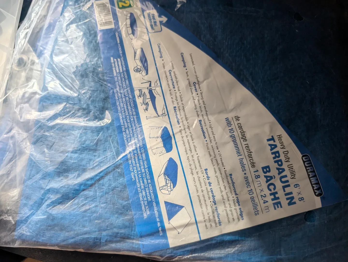 Duramax Heavy-Duty Utility Tarp, 6' x 8' thumbnail