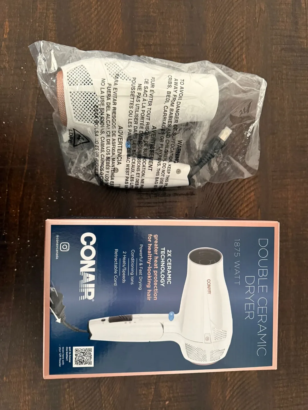 New Conair Double Ceramic Dryer 1875 Watt image indicator(2)