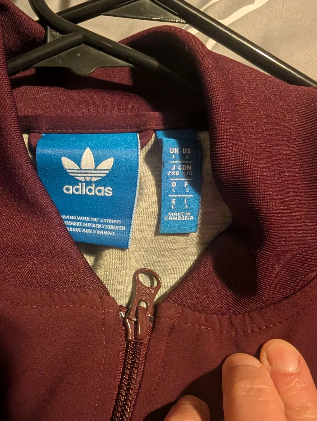 Adidas Tracksuit Burgundy Size L/M image indicator(2)