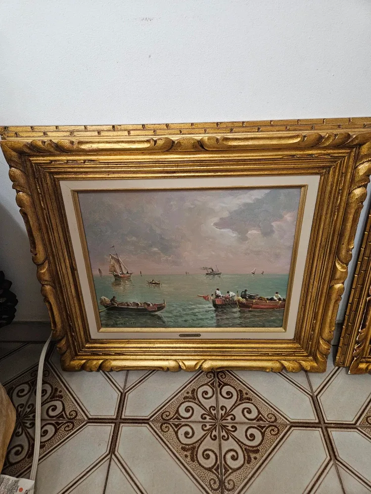 2 vintage italian paintings