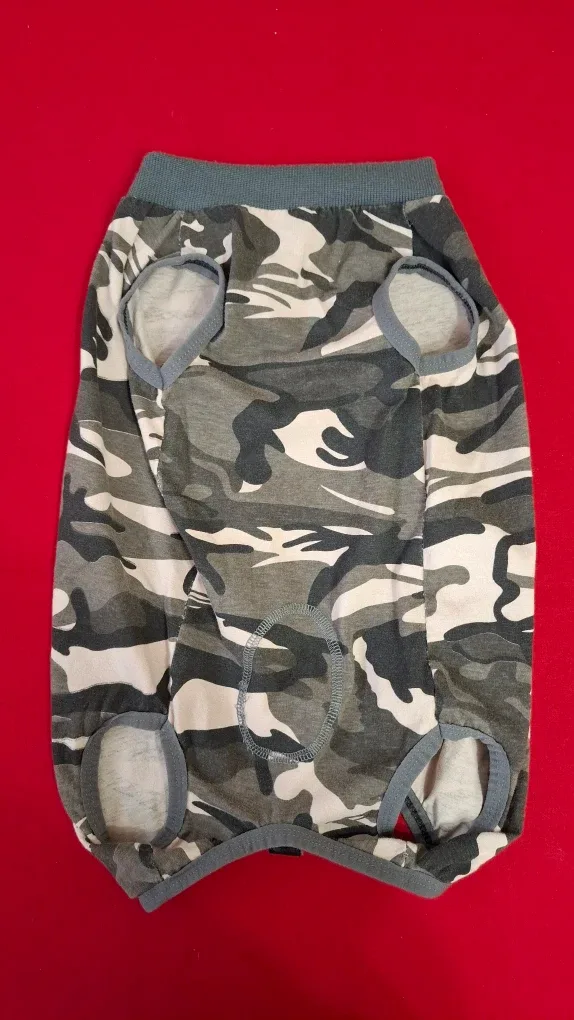 Camo Dog Recovery Suit - Size L