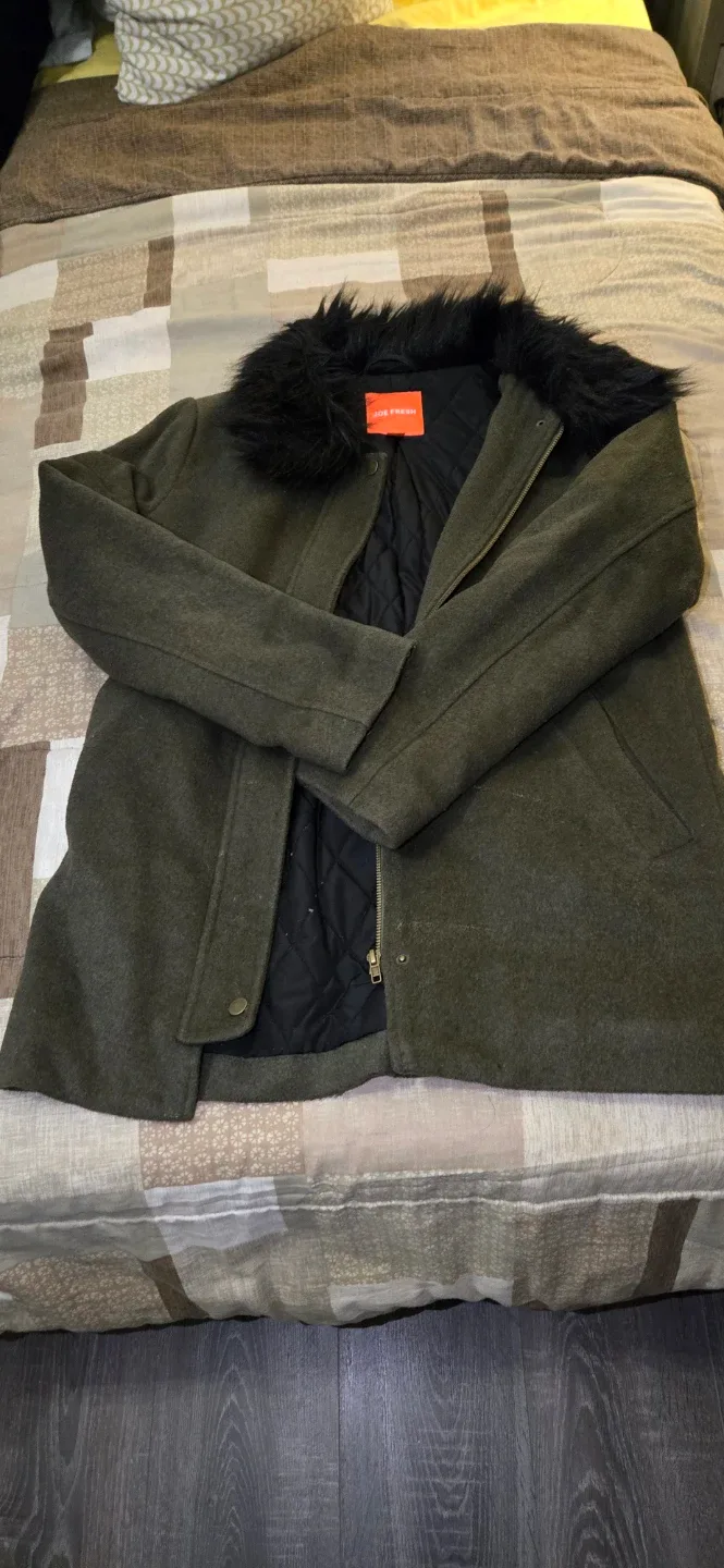 Joe Fresh Olive Green Coat