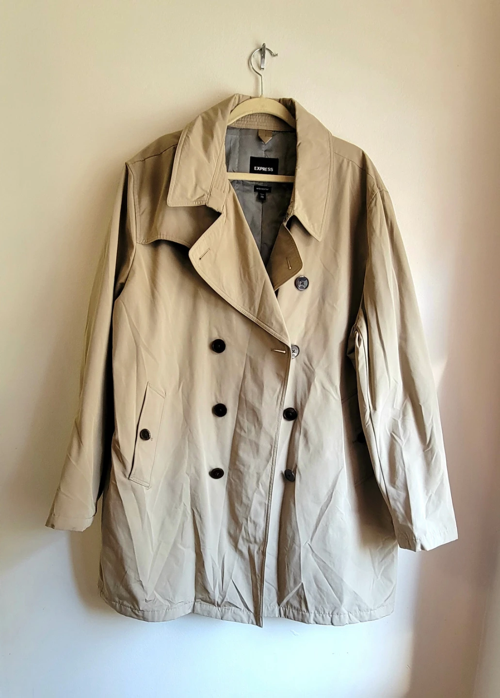 Express Water Resistant Trench Coat XXL