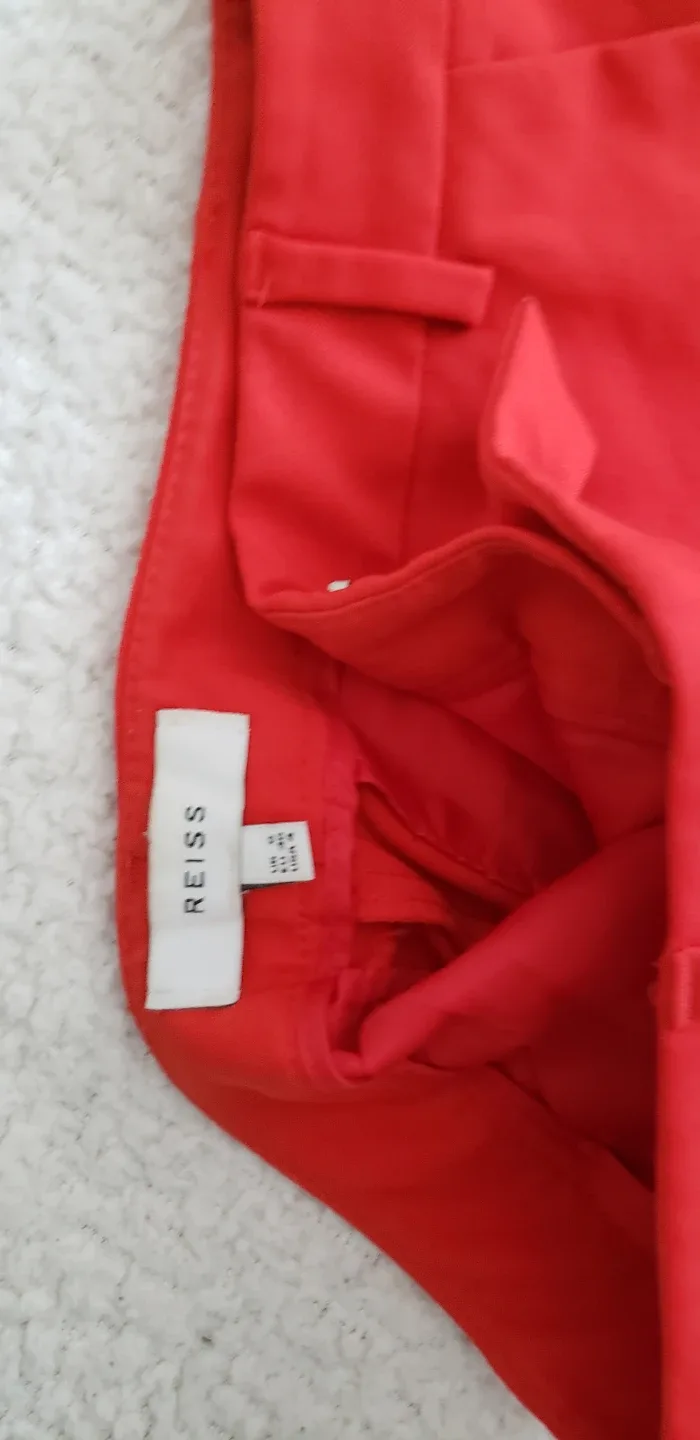 Reiss Red Trousers - Size US 6 thumbnail