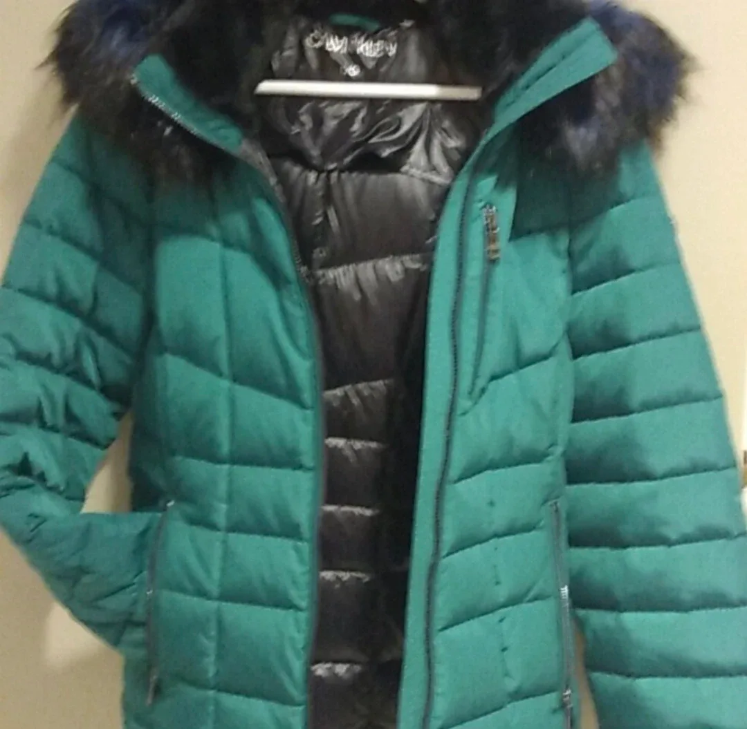 Ladies  green emerald Calvin Klein  puffer jacket image indicator(8)