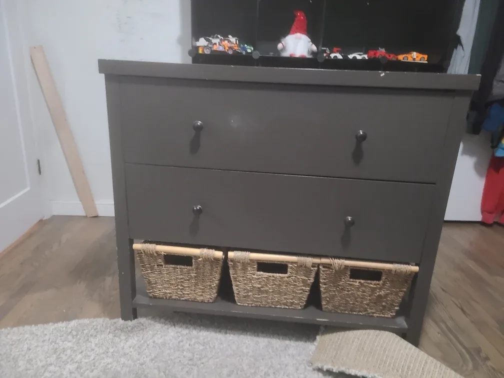 Brown Dresser with Baskets image indicator(2)