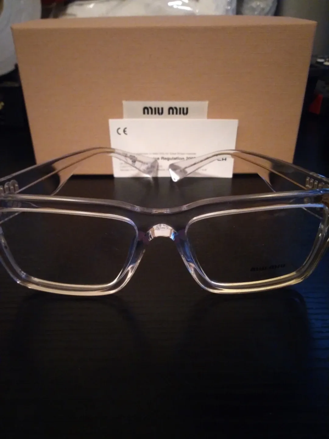 Miu Miu Clear Frame Glasses image indicator(2)