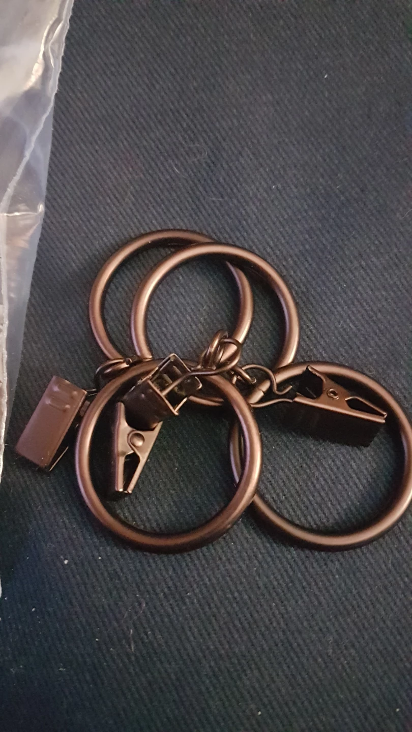 Levolor Oil Rubbed Bronze Clip Rings - 7 pack - photo 2