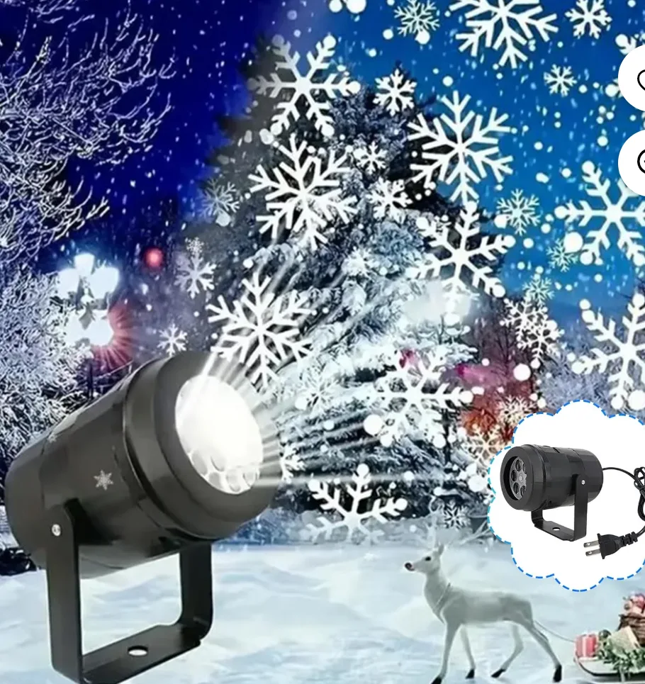 Snowflake Projector Light -Indoor / Outdoor Christmas Decor New