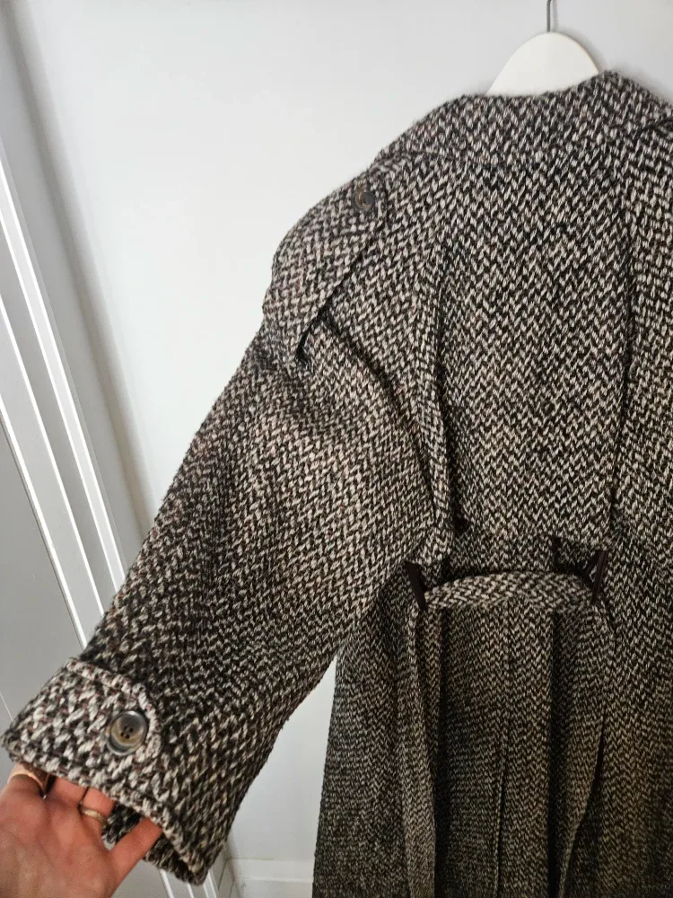 Heritage Vintage Wool Blend  Trench Coat image indicator(8)