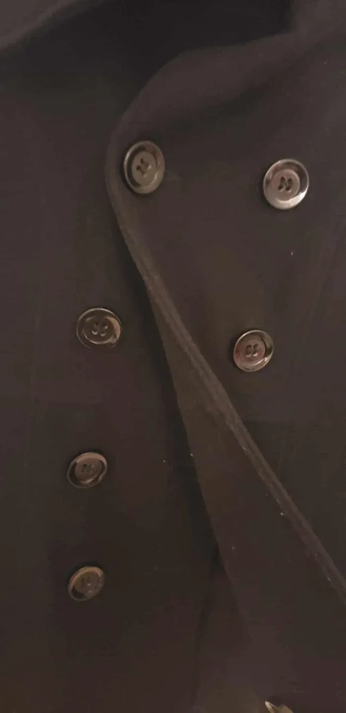 Black Wool Coat - S/M image indicator(9)