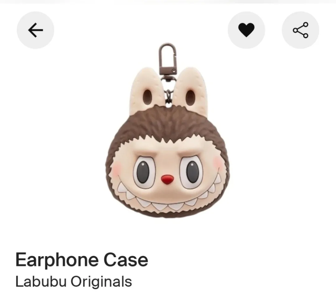 Labubu Original Forest Fairy Tale Silicone Earphone Bag Keychain image indicator(6)