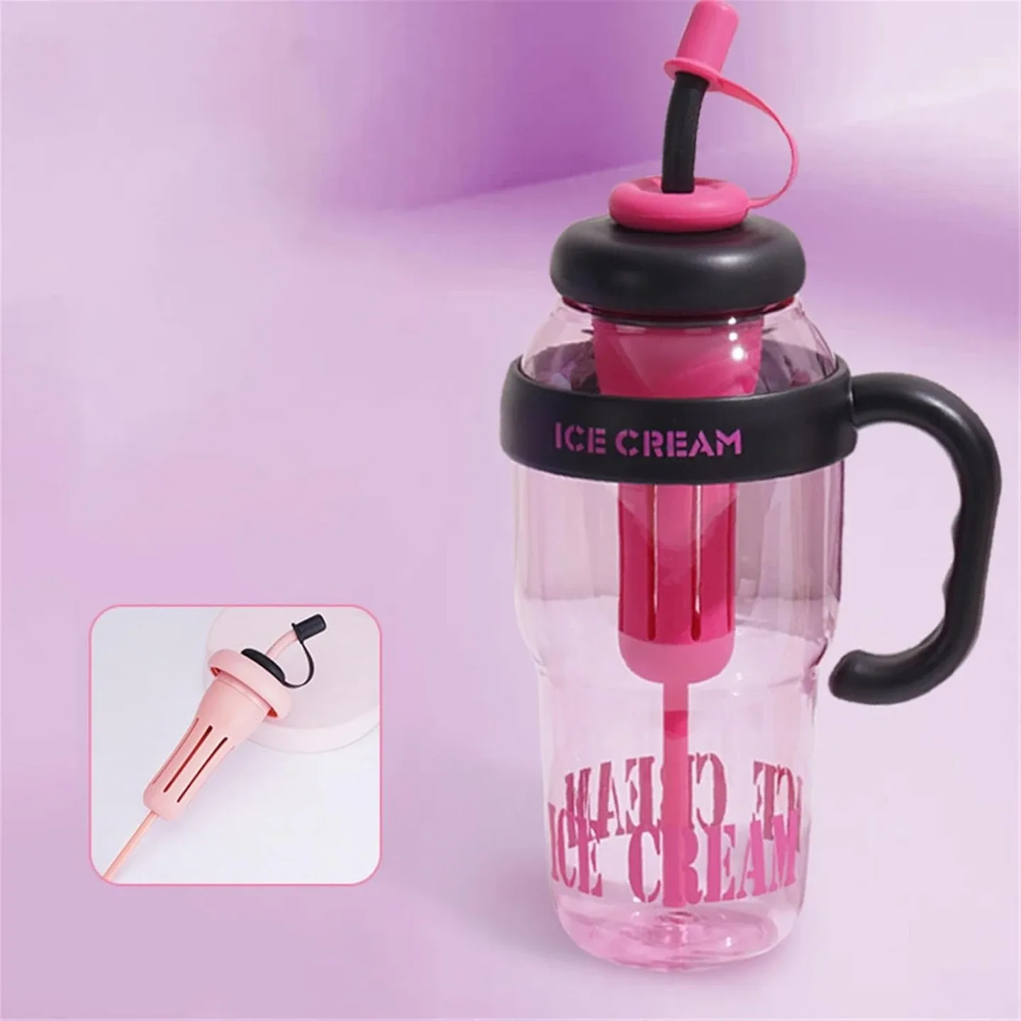 🖤🍓 Ice Cream Mixer Bottle – Bold & Brand New! 🍓🖤 image indicator(7)
