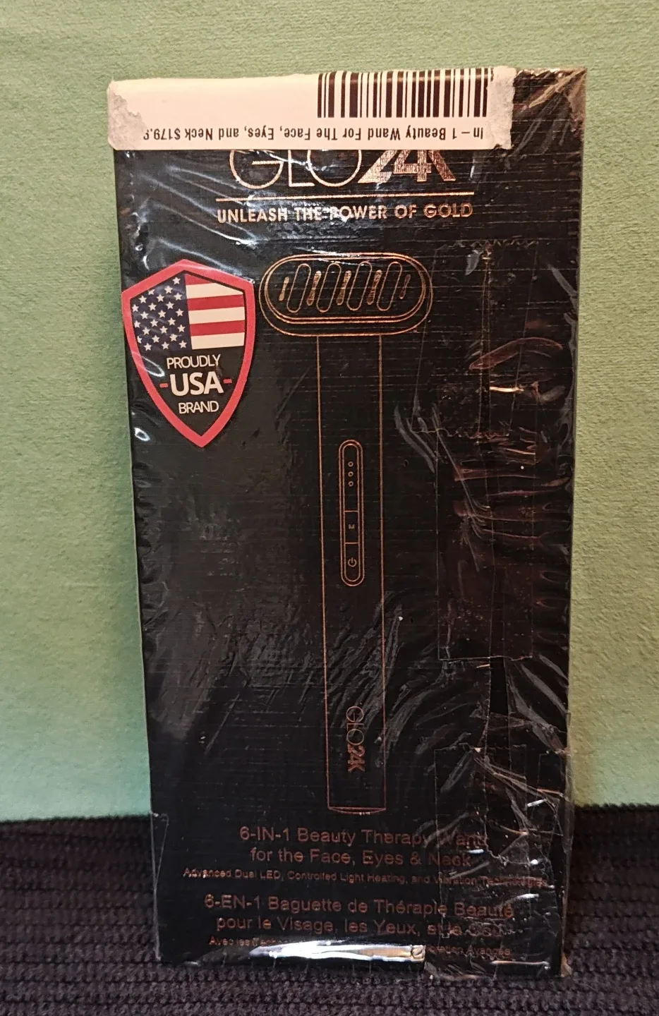 NIB GLO24K 6-IN-1 LED Beauty Therapy Wand