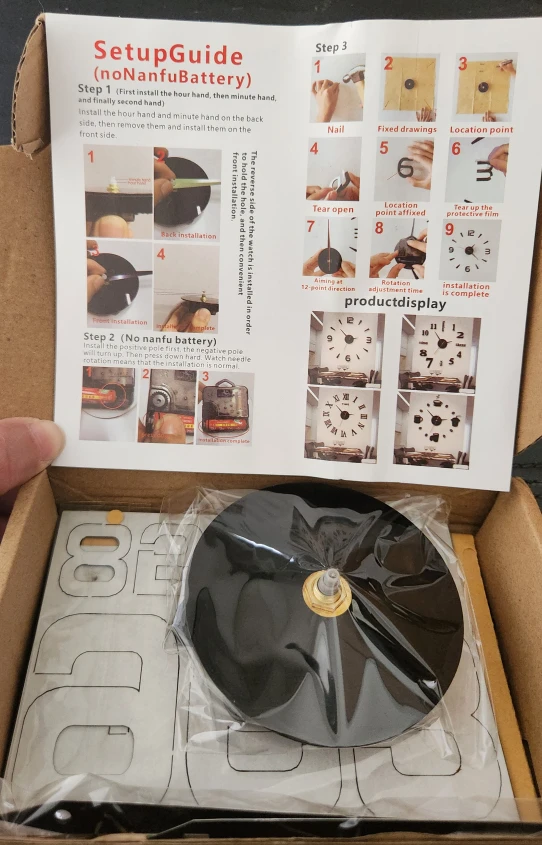 DIY Large Wall Clock Stick On - New in Box - photo 4