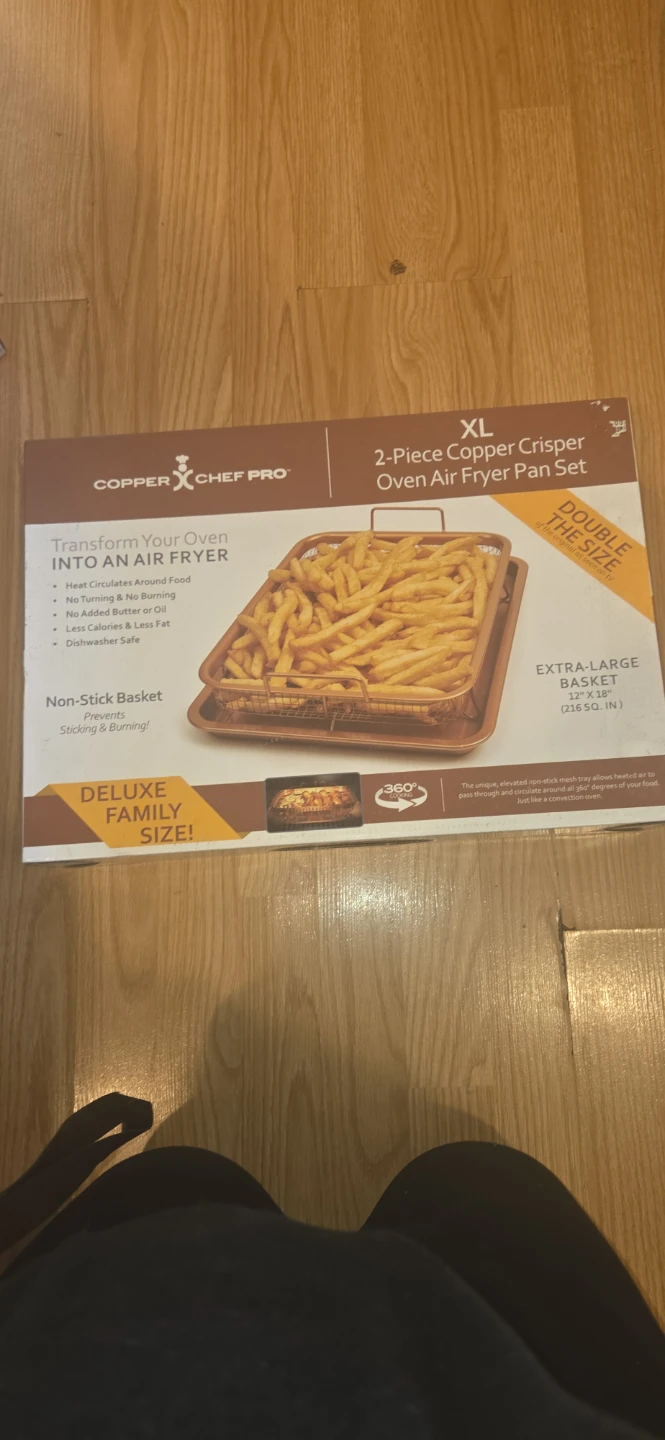 Copper Chef Pro XL 2-Piece Oven Air Fryer Pan Set