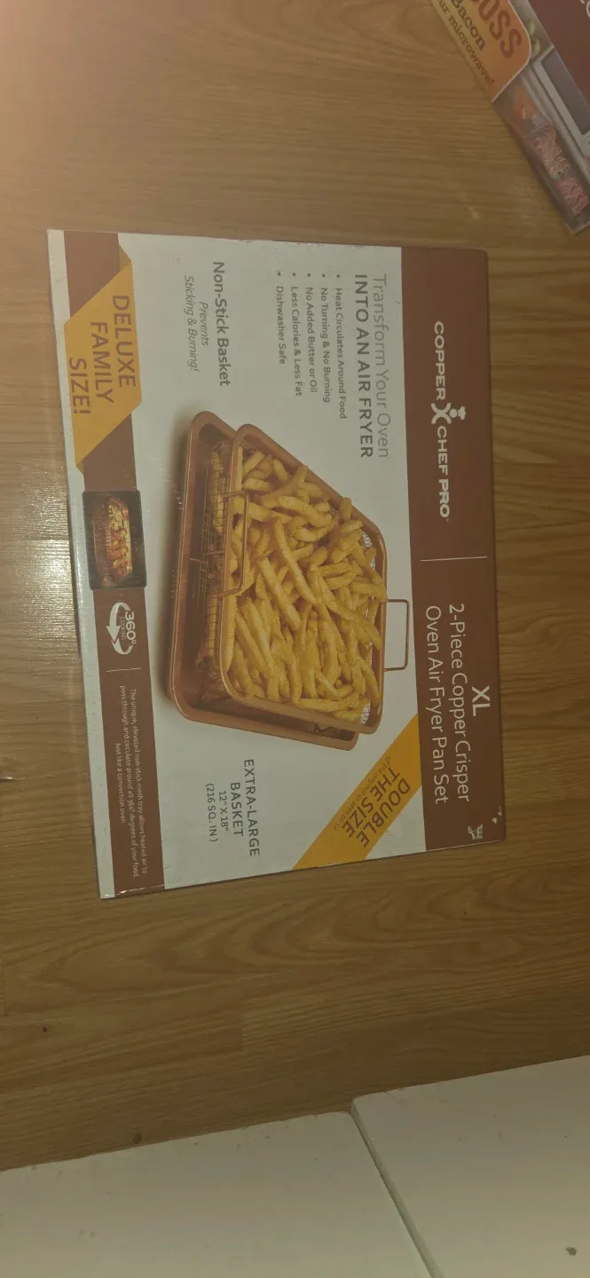 Copper Chef Pro XL 2-Piece Oven Air Fryer Pan Set image indicator(2)